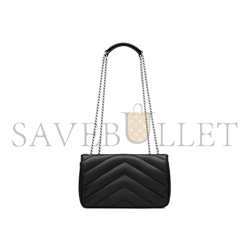 YSL LOULOU SMALL IN MATELASSÉ LAMBSKIN 801437AAE4Y1000 (24*14*6cm)